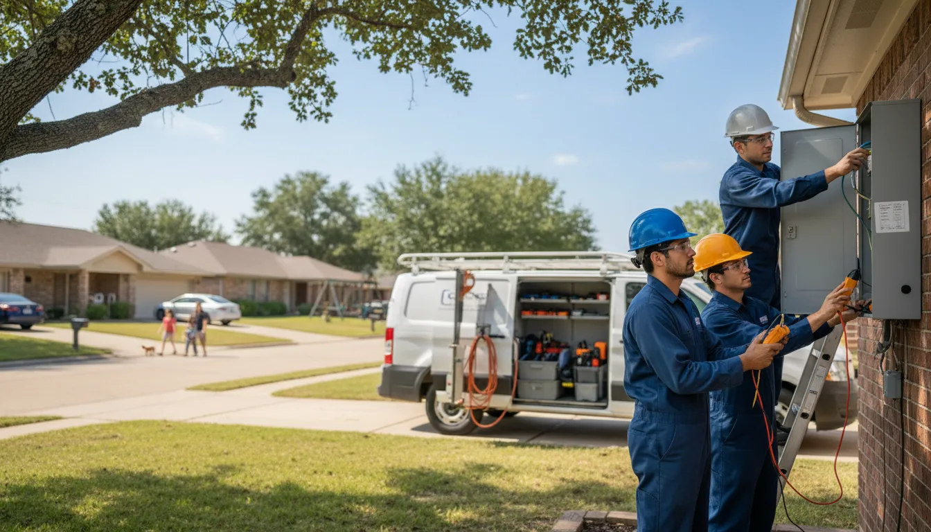 Certified electrician providing emergency electrical services in Wynot, NE